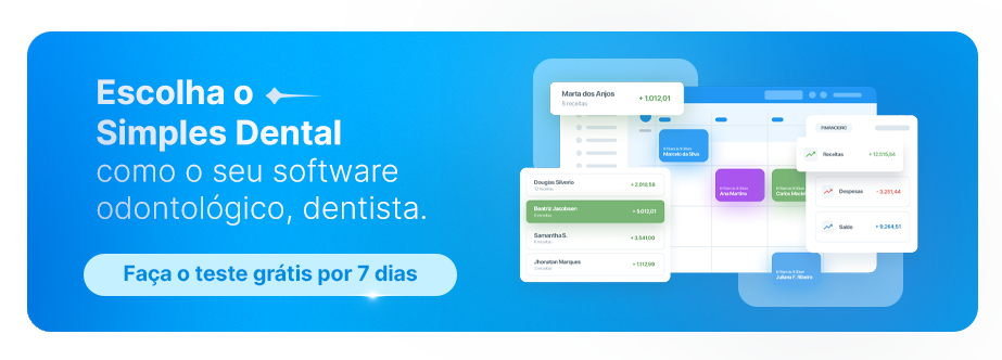 Escolha o Simples Dental como o seu software odontológico, dentista.
